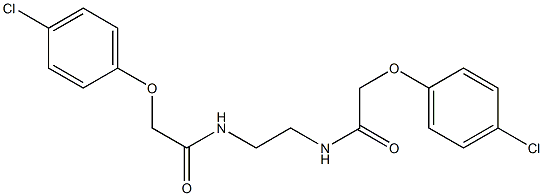 2-(4-chlorophenoxy)-N-(2-{[2-(4-chlorophenoxy)acetyl]amino}ethyl)acetamide Struktur