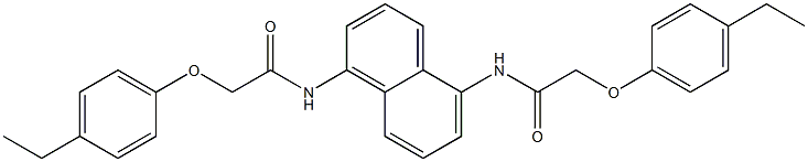 2-(4-ethylphenoxy)-N-(5-{[2-(4-ethylphenoxy)acetyl]amino}-1-naphthyl)acetamide Struktur