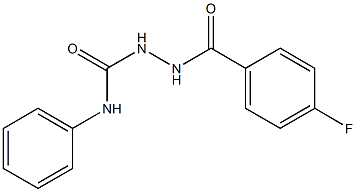 2-(4-fluorobenzoyl)-N-phenyl-1-hydrazinecarboxamide Struktur