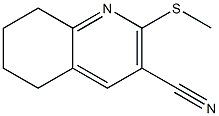 2-(methylsulfanyl)-5,6,7,8-tetrahydro-3-quinolinecarbonitrile Struktur