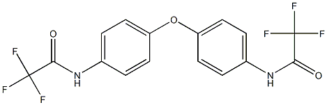 2,2,2-trifluoro-N-(4-{4-[(2,2,2-trifluoroacetyl)amino]phenoxy}phenyl)acetamide Struktur