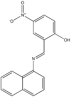 2-[(1-naphthylimino)methyl]-4-nitrophenol Struktur