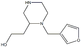 2-[1-(3-furylmethyl)-2-piperazinyl]-1-ethanol Struktur