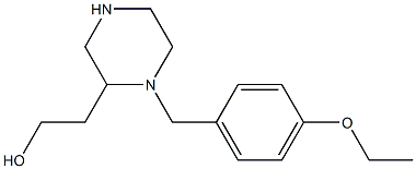 2-[1-(4-ethoxybenzyl)-2-piperazinyl]-1-ethanol Struktur