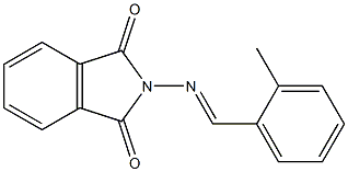 2-{[(E)-(2-methylphenyl)methylidene]amino}-1H-isoindole-1,3(2H)-dione Struktur