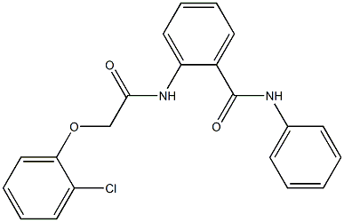 2-{[2-(2-chlorophenoxy)acetyl]amino}-N-phenylbenzamide Struktur