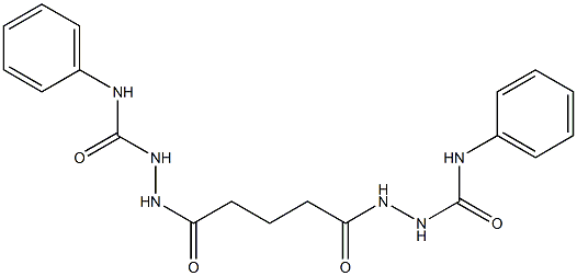 2-{5-[2-(anilinocarbonyl)hydrazino]-5-oxopentanoyl}-N-phenyl-1-hydrazinecarboxamide Struktur