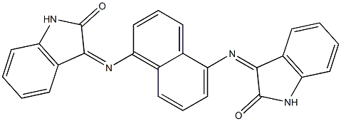 3-({5-[(2-oxo-1,2-dihydro-3H-indol-3-ylidene)amino]-1-naphthyl}imino)-1,3-dihydro-2H-indol-2-one Struktur