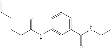 3-(hexanoylamino)-N-isopropylbenzamide Struktur