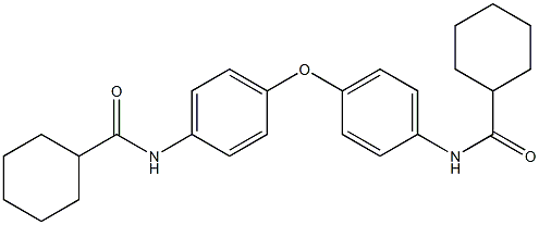 N-(4-{4-[(cyclohexylcarbonyl)amino]phenoxy}phenyl)cyclohexanecarboxamide Struktur