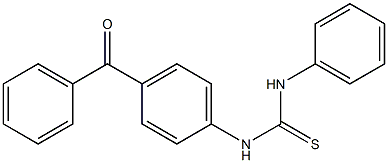 N-(4-benzoylphenyl)-N'-phenylthiourea Struktur