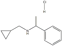 N-(cyclopropylmethyl)-1-phenyl-1-ethanamine hydrochloride Struktur