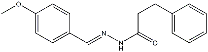 N'-[(E)-(4-methoxyphenyl)methylidene]-3-phenylpropanohydrazide Struktur