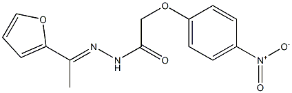 N'-[(E)-1-(2-furyl)ethylidene]-2-(4-nitrophenoxy)acetohydrazide Struktur