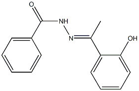 N'-[(E)-1-(2-hydroxyphenyl)ethylidene]benzohydrazide Struktur