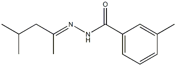 N'-[(E)-1,3-dimethylbutylidene]-3-methylbenzohydrazide Struktur