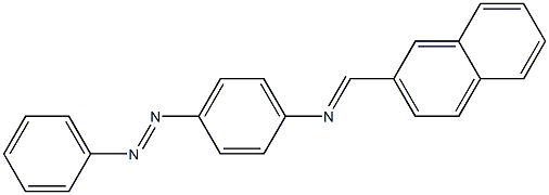 N-[(E)-2-naphthylmethylidene]-N-{4-[(E)-2-phenyldiazenyl]phenyl}amine Struktur