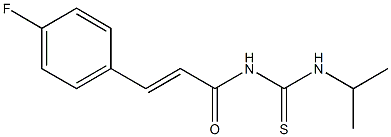 N-[(E)-3-(4-fluorophenyl)-2-propenoyl]-N'-isopropylthiourea Struktur