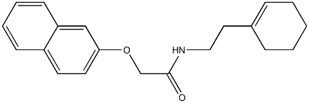 N-[2-(1-cyclohexen-1-yl)ethyl]-2-(2-naphthyloxy)acetamide Struktur