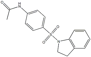 N-[4-(2,3-dihydro-1H-indol-1-ylsulfonyl)phenyl]acetamide Struktur