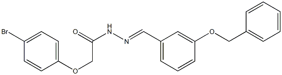 N'-{(E)-[3-(benzyloxy)phenyl]methylidene}-2-(4-bromophenoxy)acetohydrazide Struktur