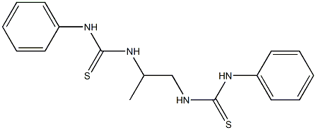 N-{2-[(anilinocarbothioyl)amino]-1-methylethyl}-N'-phenylthiourea Struktur