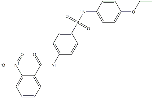 N-{4-[(4-ethoxyanilino)sulfonyl]phenyl}-2-nitrobenzamide Struktur