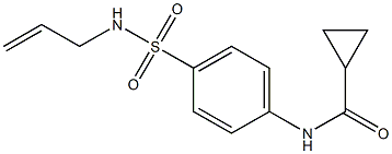 N-{4-[(allylamino)sulfonyl]phenyl}cyclopropanecarboxamide Struktur