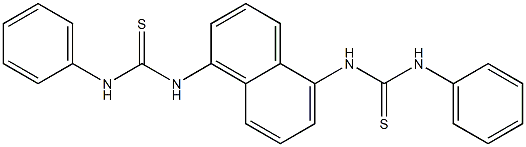 N'-{5-[(anilinocarbothioyl)amino]-1-naphthyl}-N-phenylthiourea Struktur