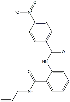 N-allyl-2-[(4-nitrobenzoyl)amino]benzamide Struktur