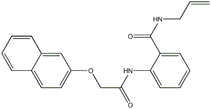 N-allyl-2-{[2-(2-naphthyloxy)acetyl]amino}benzamide Struktur