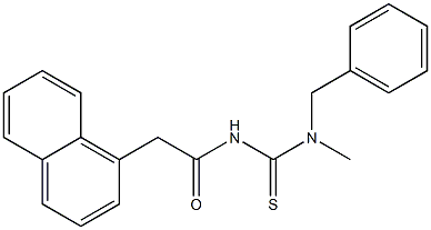 N-benzyl-N-methyl-N'-[2-(1-naphthyl)acetyl]thiourea Struktur