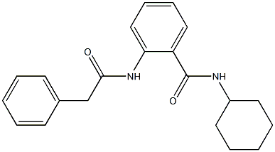 N-cyclohexyl-2-[(2-phenylacetyl)amino]benzamide Struktur