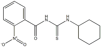 N-cyclohexyl-N'-(2-nitrobenzoyl)thiourea Struktur