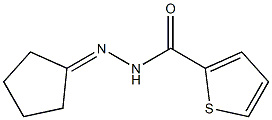 N'-cyclopentylidene-2-thiophenecarbohydrazide Struktur