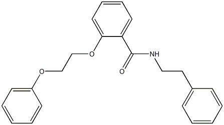 N-phenethyl-2-(2-phenoxyethoxy)benzamide Struktur