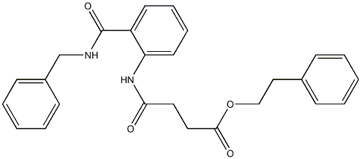 phenethyl 4-{2-[(benzylamino)carbonyl]anilino}-4-oxobutanoate Struktur