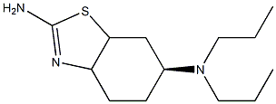 (6S)-N6,N6-dipropyl-3a,4,5,6,7,7a-hexahydrobenzo[d]thiazole-2,6-diamine Struktur