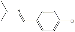 4-chlorobenzenecarbaldehyde N,N-dimethylhydrazone Struktur