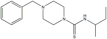 ((methylpropyl)amino)(4-benzylpiperazinyl)methane-1-thione Struktur