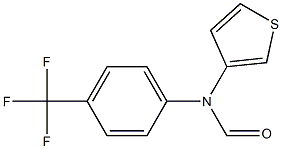 3-thienyl-N-(4-(trifluoromethyl)phenyl)formamide Struktur