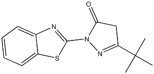 2-(1,3-benzothiazol-2-yl)-5-(tert-butyl)-2,4-dihydro-3H-pyrazol-3-one Struktur