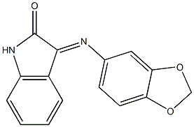 3-(1,3-benzodioxol-5-ylimino)-1H-indol-2-one Struktur