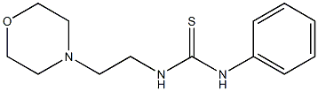 N-(2-morpholinoethyl)-N'-phenylthiourea Struktur