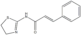 (E)-N-(4,5-dihydro-1,3-thiazol-2-yl)-3-phenyl-2-propenamide Struktur