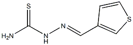 2-[(E)-3-thienylmethylidene]-1-hydrazinecarbothioamide Struktur