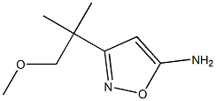 3-(1-methoxy-2-methylpropan-2-yl)isoxazol-5-amine Struktur