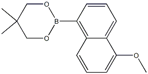 2-(5-Methoxynaphthalen-1-yl)-5,5-dimethyl-1,3,2-dioxaborinane Struktur