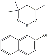 1-(4,4,6-Trimethyl-1,3,2-dioxaborinan-2-yl)-2-naphthol Struktur