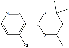 4-Chloro-3-(4,4,6-trimethyl-1,3,2-dioxaborinan-2-yl)pyridine Struktur